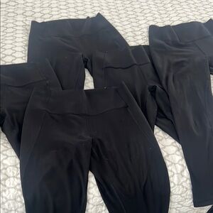 Gap Fit recycled power Women's Black leggings. 5 pairs all like new for $25.